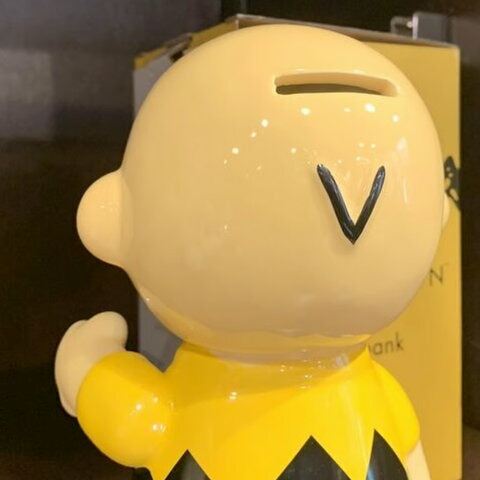 楽天市場】チャーリーブラウン貯金箱 SNOOPY / PEANUTS/チャーリー