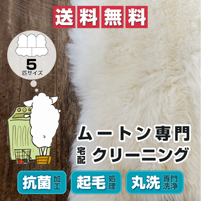 楽天市場】ムートン クリーニング ムートンラグ 1匹 1.5匹 2匹 4匹 5匹