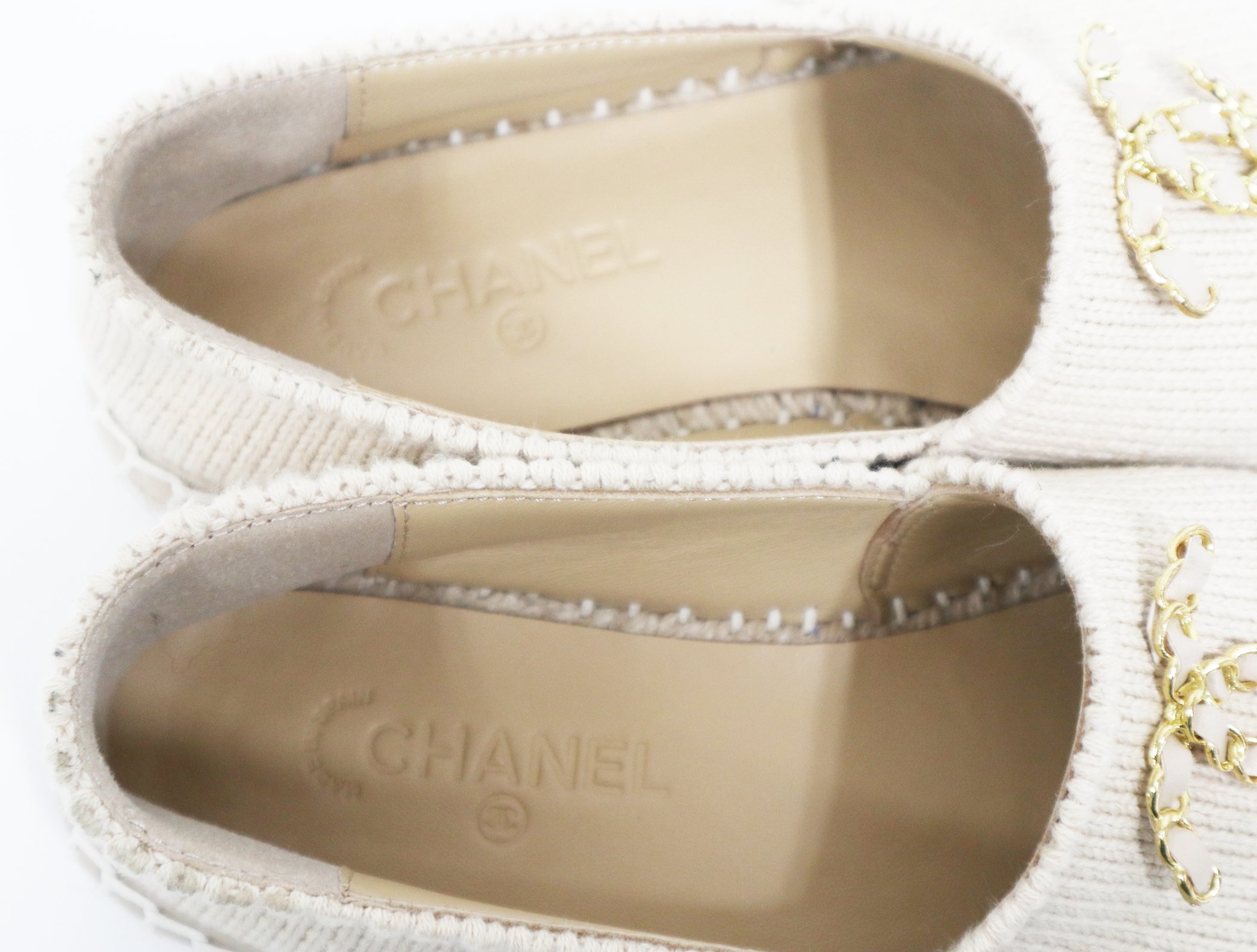 楽天市場】シャネル CHANEL エスパドリーユ G33215 ツイード シャネル