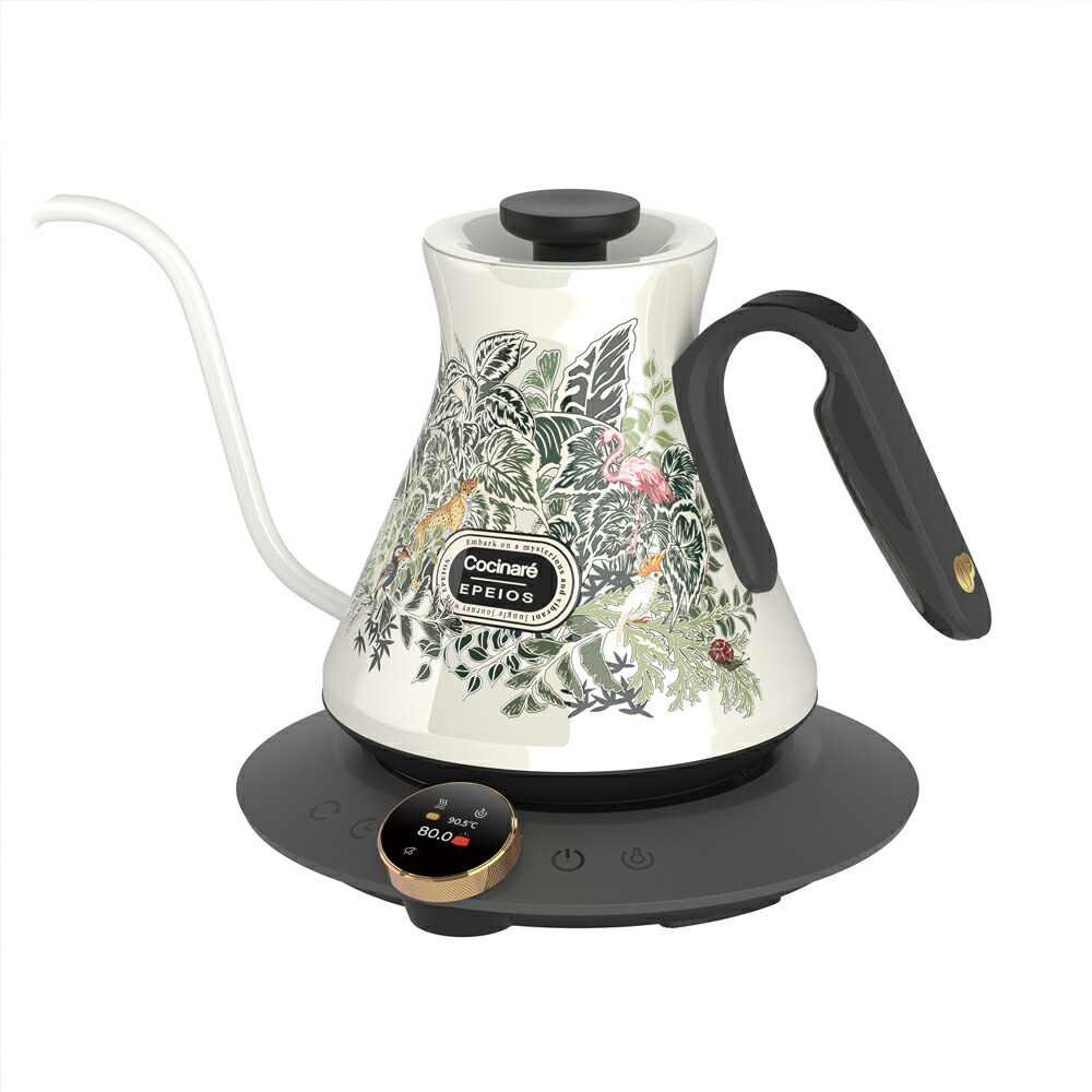 楽天市場】電気ケトル 熱感応変色 600/900ml【世界バリスタ監修