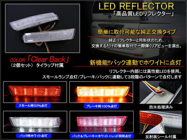 楽天市場】セレナ C25 前期 後期 LED リフレクター テールランプ