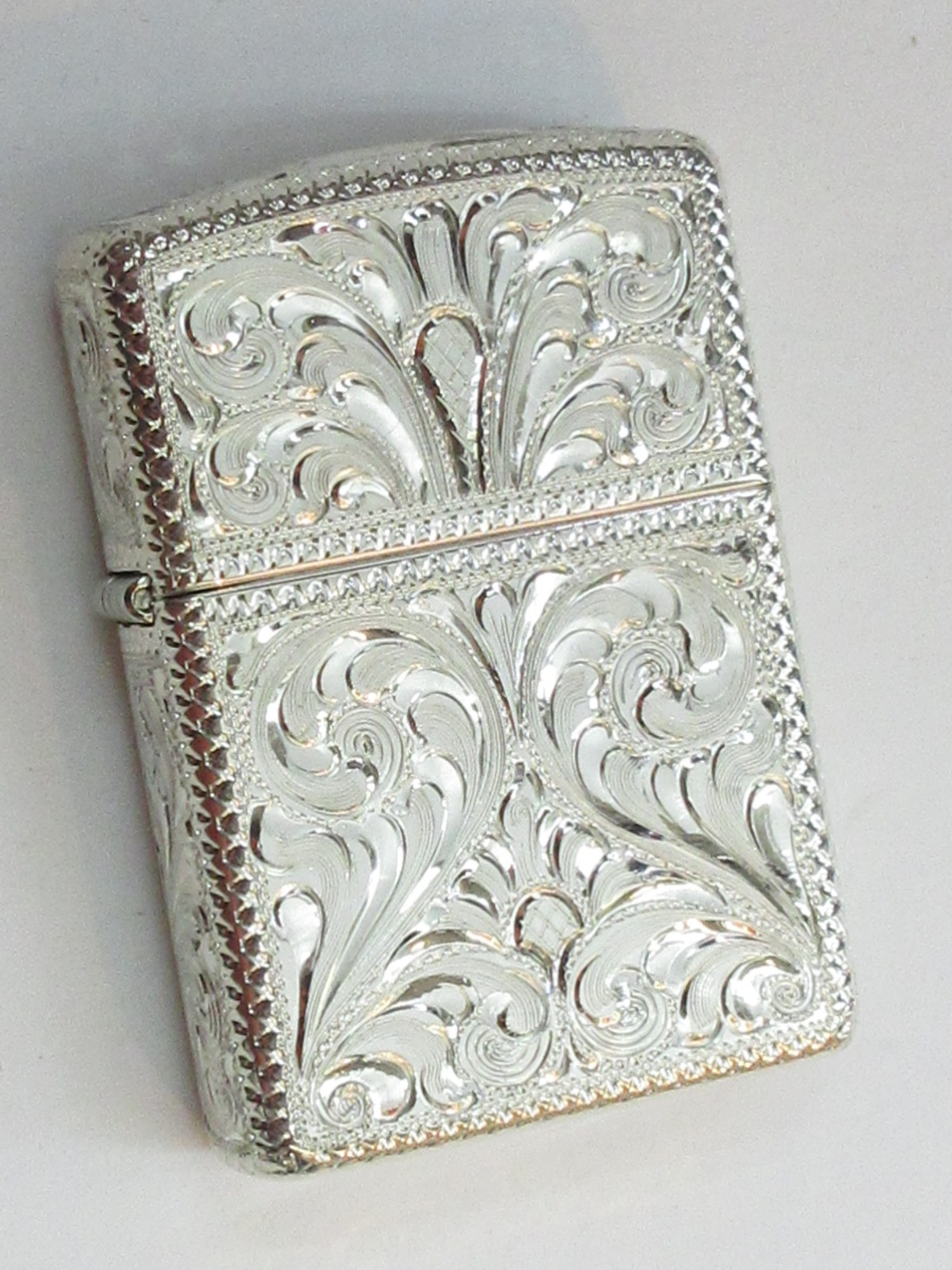 楽天市場】シルバーキング スターリングシルバー アーマーケースZippo