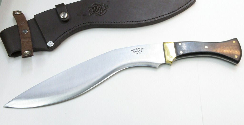 楽天市場】BWベイカー カスタムナイフ SVORD ククリ 藪払い 炭素鋼