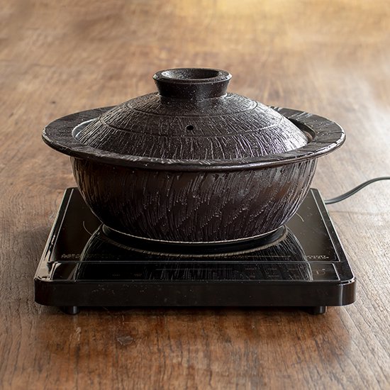 楽天市場】【公式限定】 IH対応 鉢鍋 黒釉 2200ml 長谷園 ih対応土鍋 8