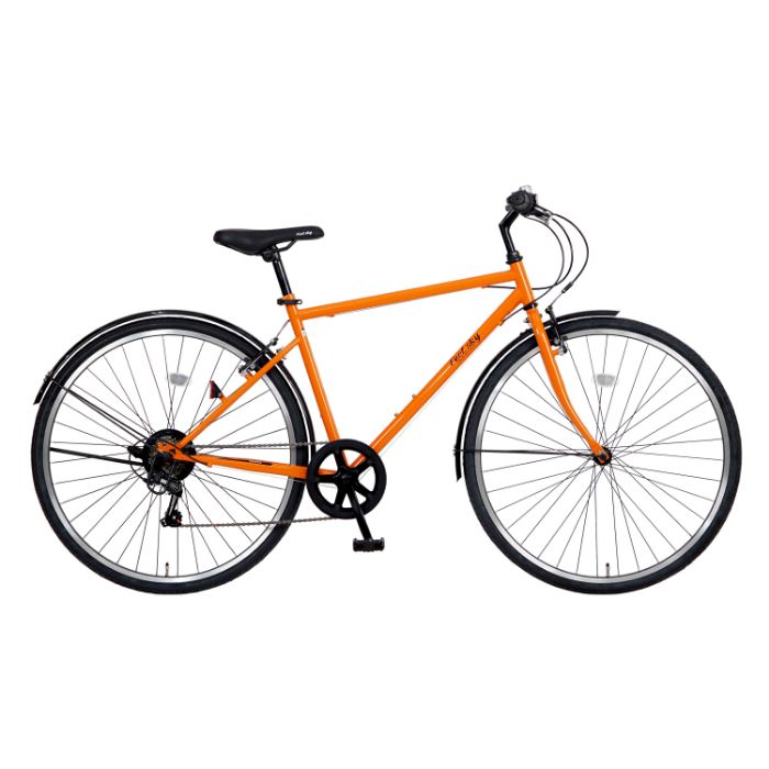 楽天市場】Feel sky クロスバイク 700×32C 6段 オレンジ : ホー