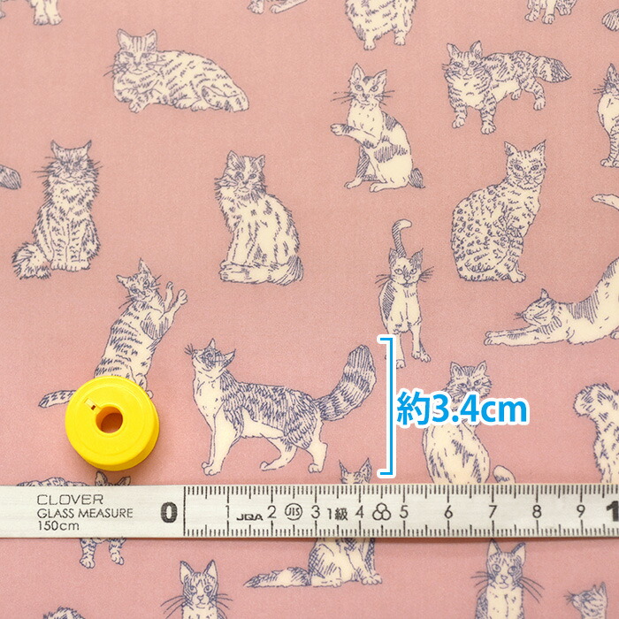 楽天市場】【リバティ・ファブリックス】ラミネートMeow/ミャオウ