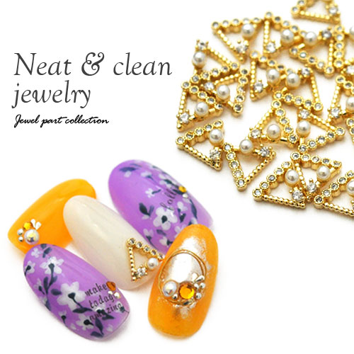 楽天市場】ネイルパーツ ジルコニア製 三角 トライアングル ジュエリー