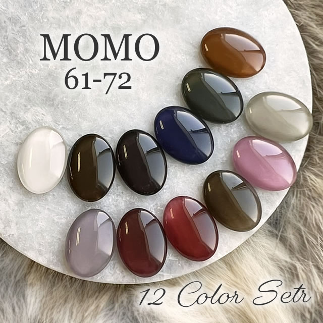 楽天市場】カラージェル MOMO by nail for all 3g 12色セット 61-72