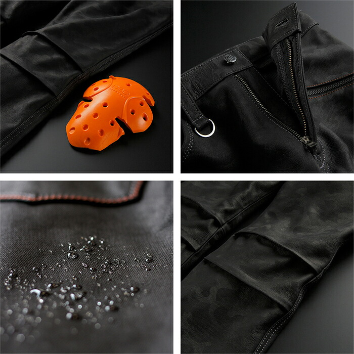 楽天市場】HYOD ヒョウドウ SMP001N SMART LEATHER D3O RIDE PANTS