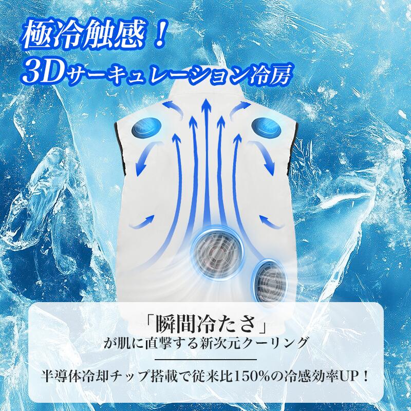 楽天市場】2025 新発売 冷却ベスト 空調作業服 通気 速乾 2つ冷却