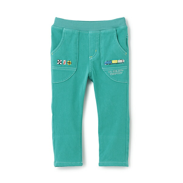 楽天市場】クレードスコープ(kladskap)電車刺しゅうロング丈ストレート