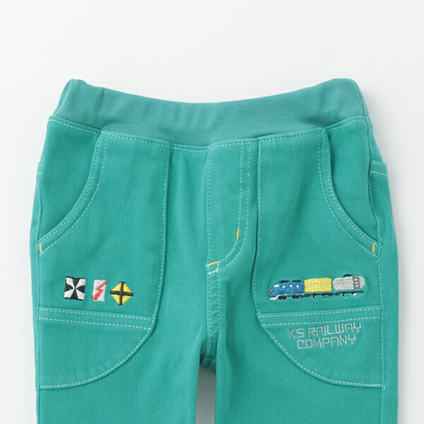 楽天市場】クレードスコープ(kladskap)電車刺しゅうロング丈ストレート