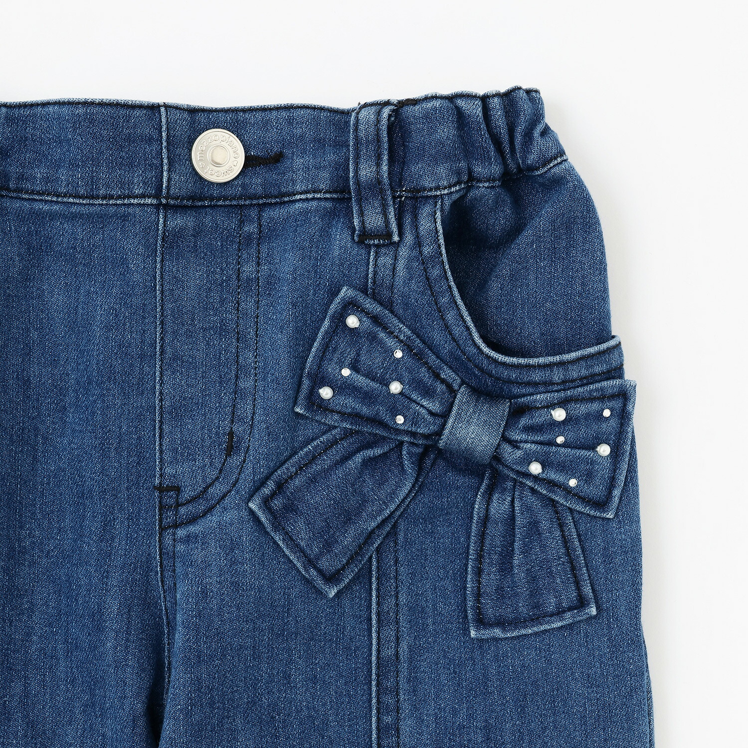 楽天市場】メゾピアノ(mezzo piano)スタイルアップフレア デニムロング