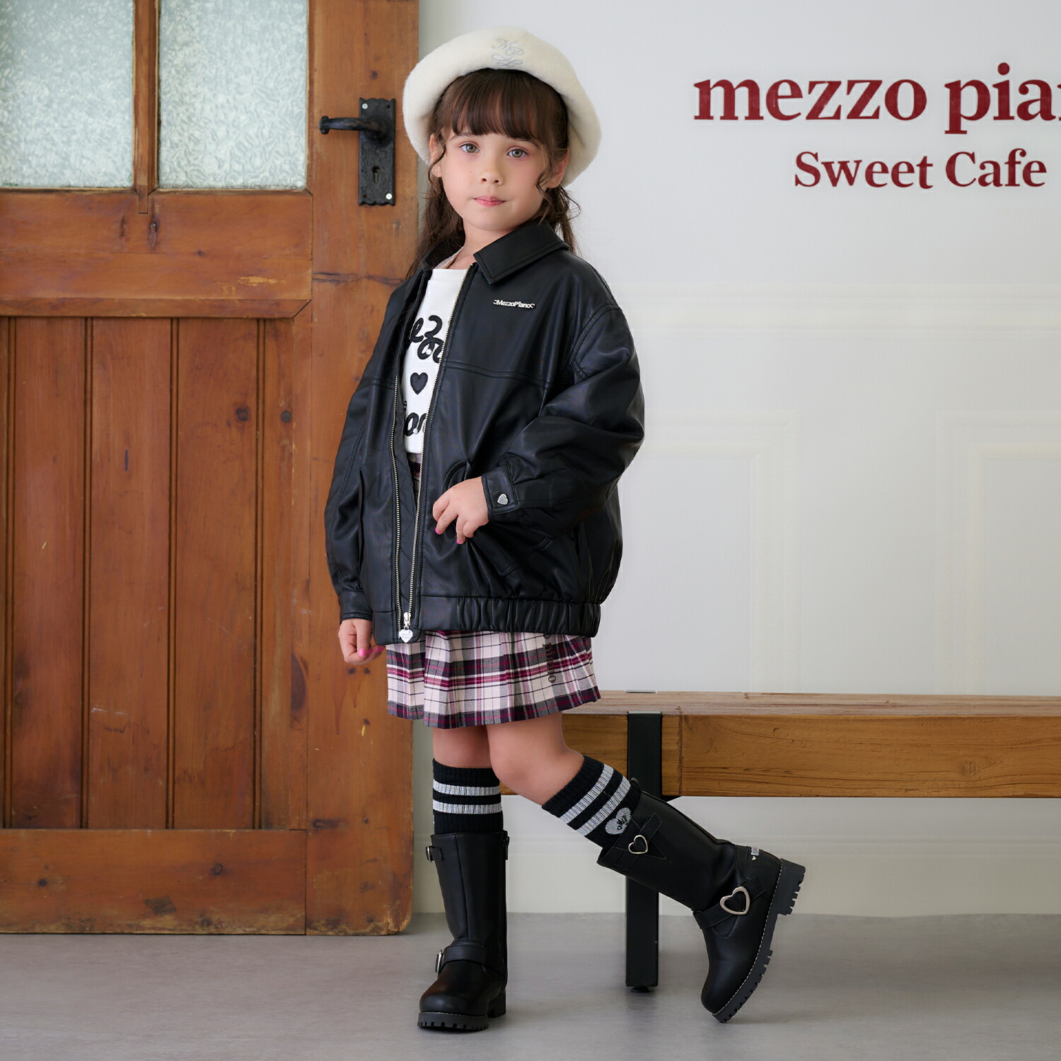 楽天市場】メゾピアノ(mezzo piano)オーバーサイズ 合皮ブルゾン