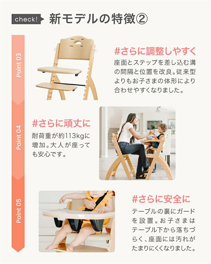 楽天市場】【最新作】新モデル ビヨンド ジュニア ハイチェア Abiie