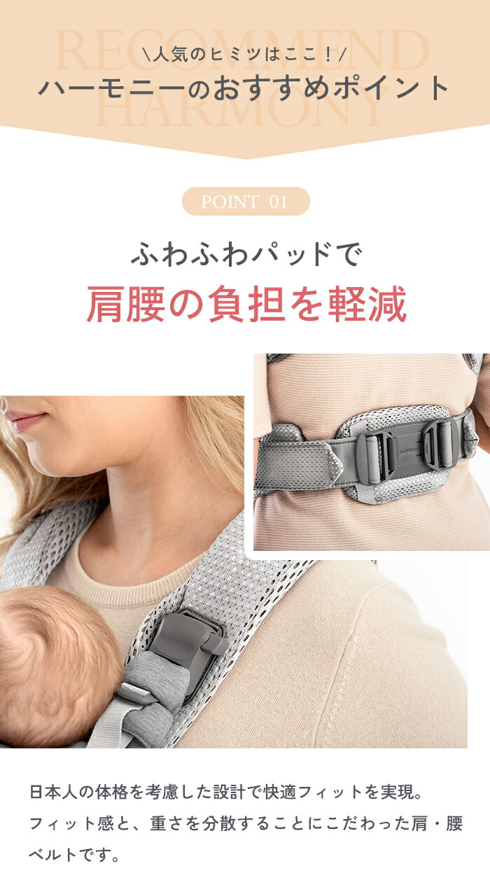 楽天市場】ベビービョルン 抱っこ紐 ハーモニー アンスラサイト