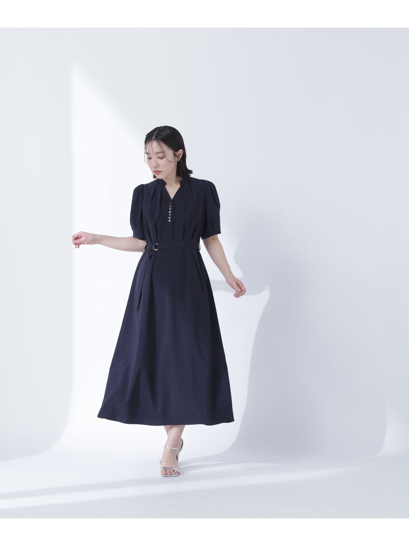 楽天市場】リネンライクベルテッドワンピース NATURAL BEAUTY BASIC