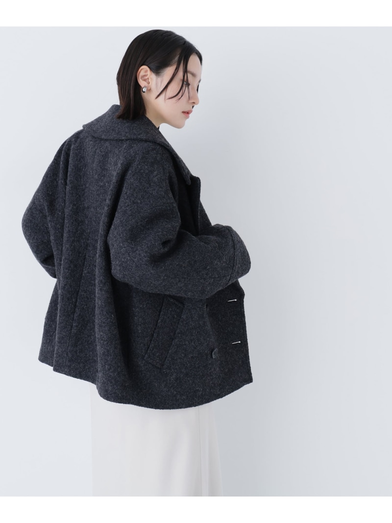 楽天市場】【SALE／30%OFF】ウーリーフォルムハーフコート NATURAL