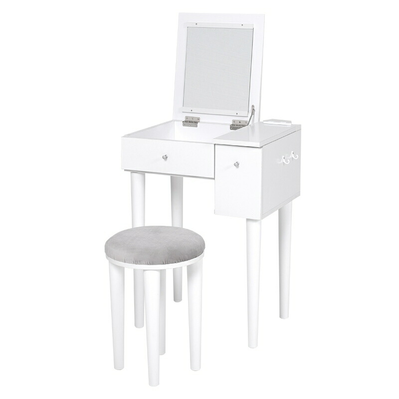 楽天市場】ドレッサー ドレッサーセット スツール デスク コンセント