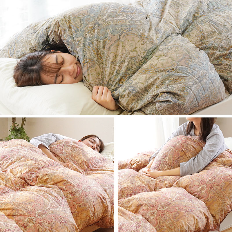 楽天市場】ロマンス小杉 羽毛布団 グース 二層キルト シングル ダブル