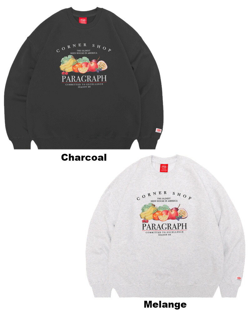 楽天市場】パラグラフ メンズ プリント トレーナー paragraph FRUIT