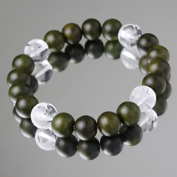 楽天市場】四神獣ブレスレット 約12ミリ 本水晶 約10×11ミリ 生命樹