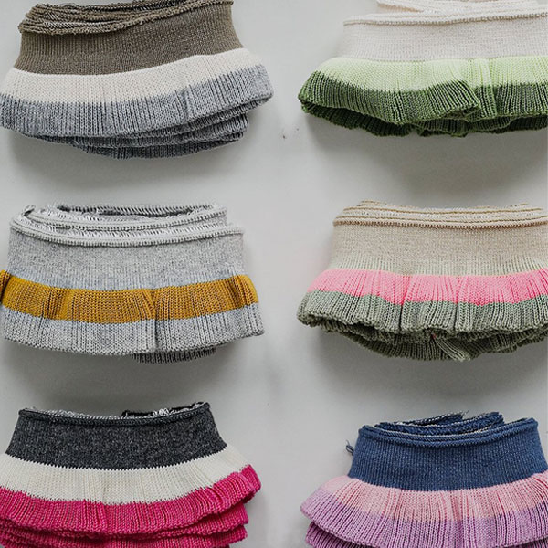 Misha&Puff マスタードニットフリルスカート