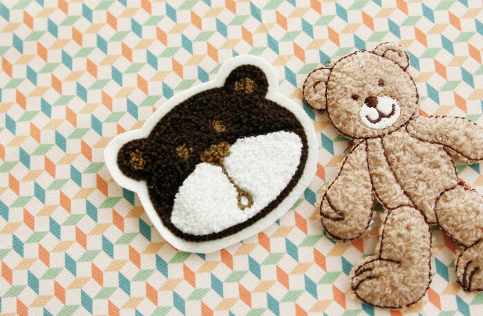 楽天市場】( ワッペン ) くまのワッペン2タイプ 【 商用利用可