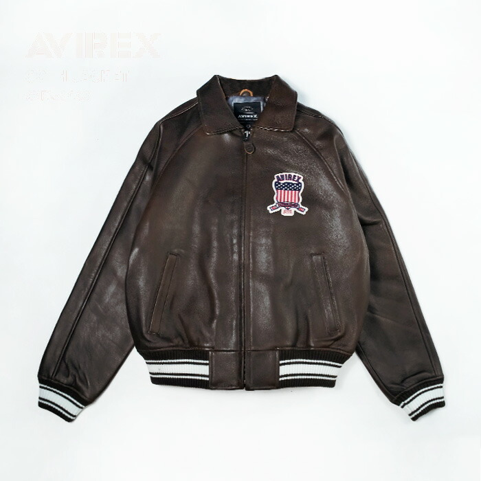 楽天市場】アビレックス 革 スタジャンの通販