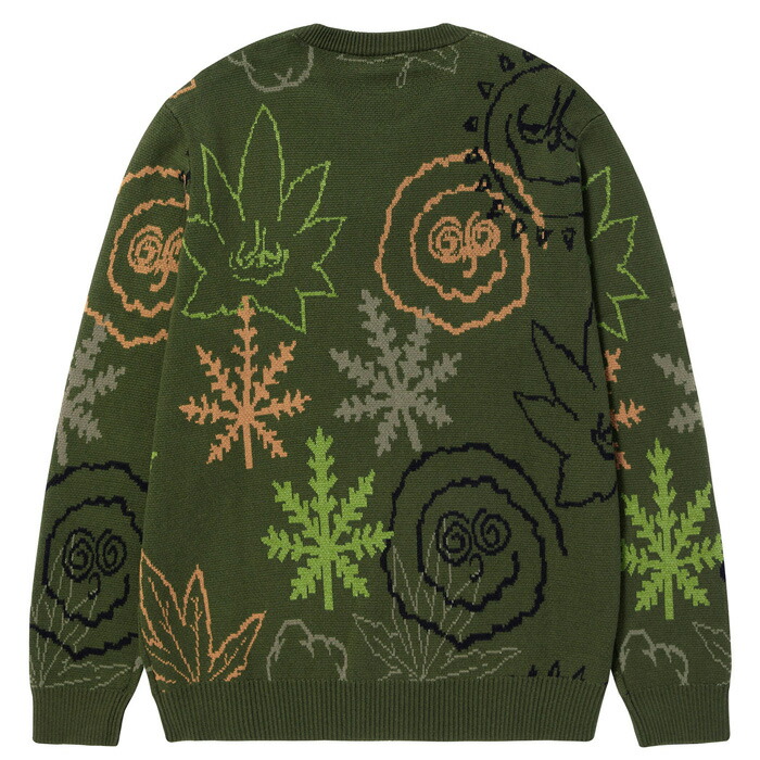 楽天市場】レビューでクーポン☆ハフ セーター 長袖ニット HUF GREEN