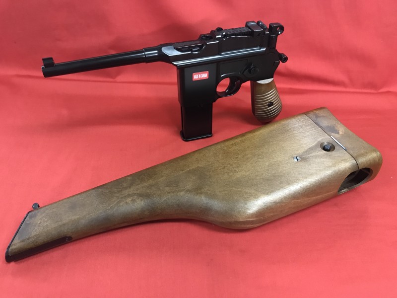 楽天市場】ガスガン AW モーゼル M712 専用ストックホルスター付き