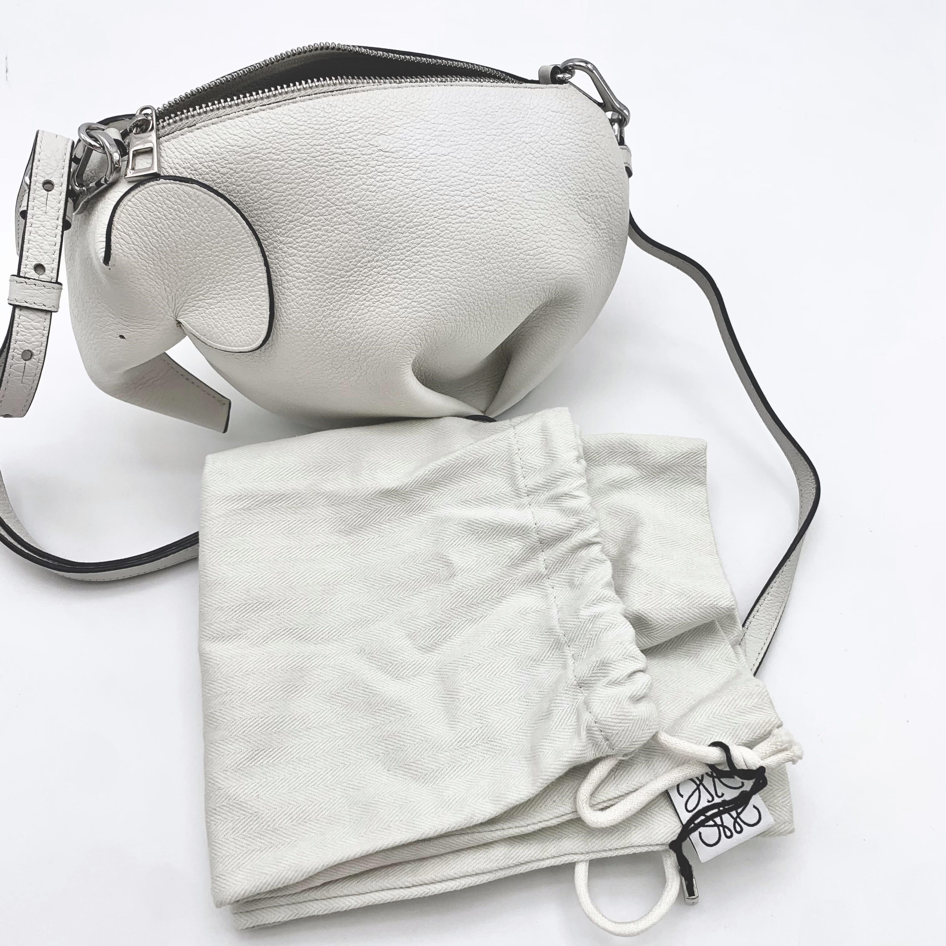 楽天市場】LOEWE ロエベ エレファント ミニ レザー ホワイト 肩掛け