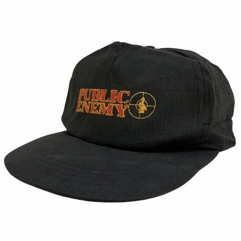 楽天市場】80s〜90s PUBLIC ENEMY Logo 5 Panel Cap 黒 パブリック
