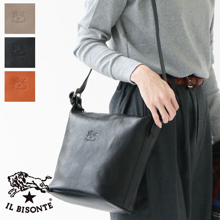 楽天市場】IL BISONTE（イルビゾンテ）バケツ型ショルダーバッグ
