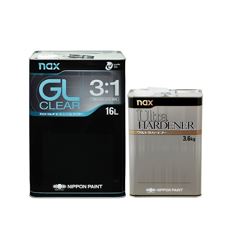 楽天市場】日本ペイント 3013622 naxマルチエコ (3:1)GLクリヤー 16L×1
