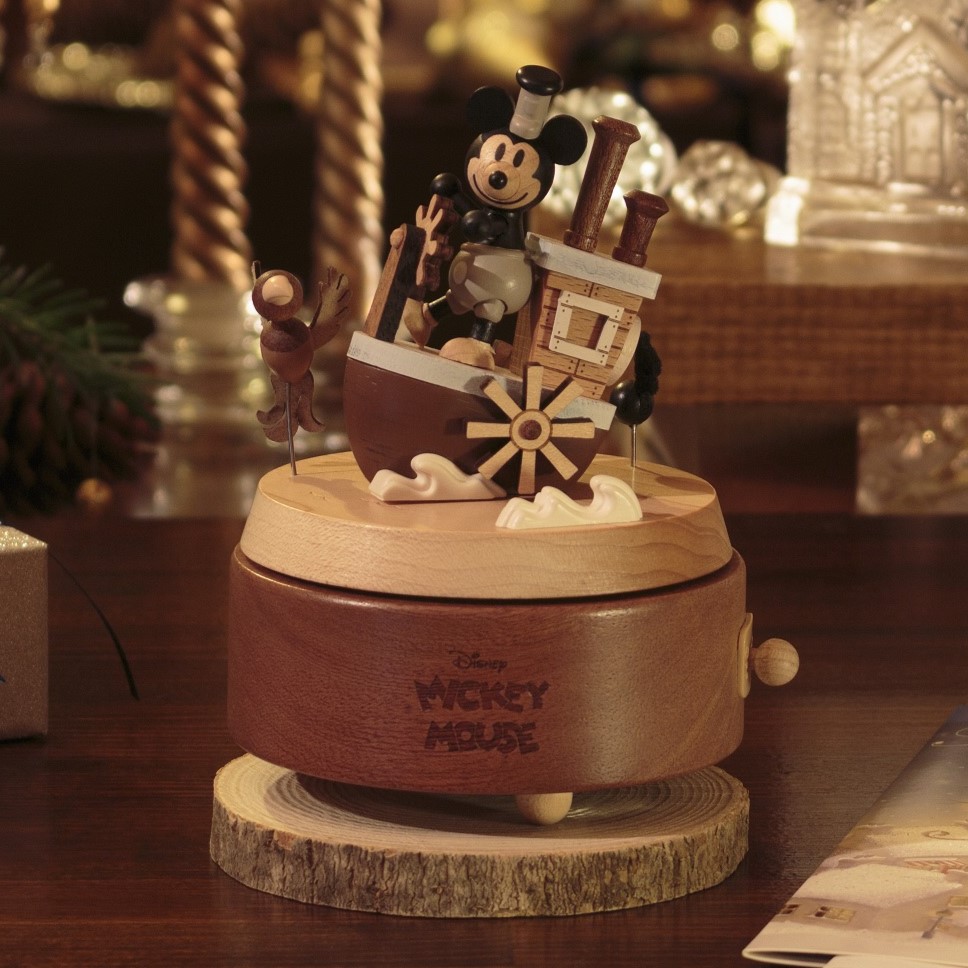ミッキーマウスの冒険 オルゴール 木製 3引き出し 【公式通販】