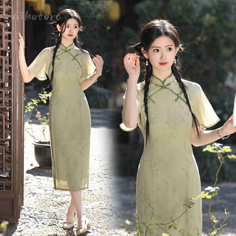 楽天市場】送料無料 チャイナドレス ロング丈ドレス パーティードレス