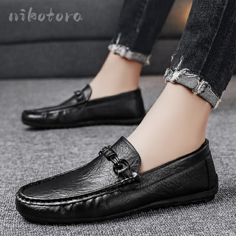 モカシン 革靴 ドライビングシューズ ジャンニデシモーネ メンズ