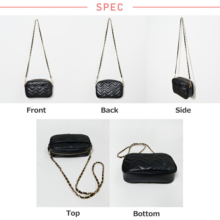 楽天市場】【全品送料無料！】チェーンバッグ 黒 キルティング