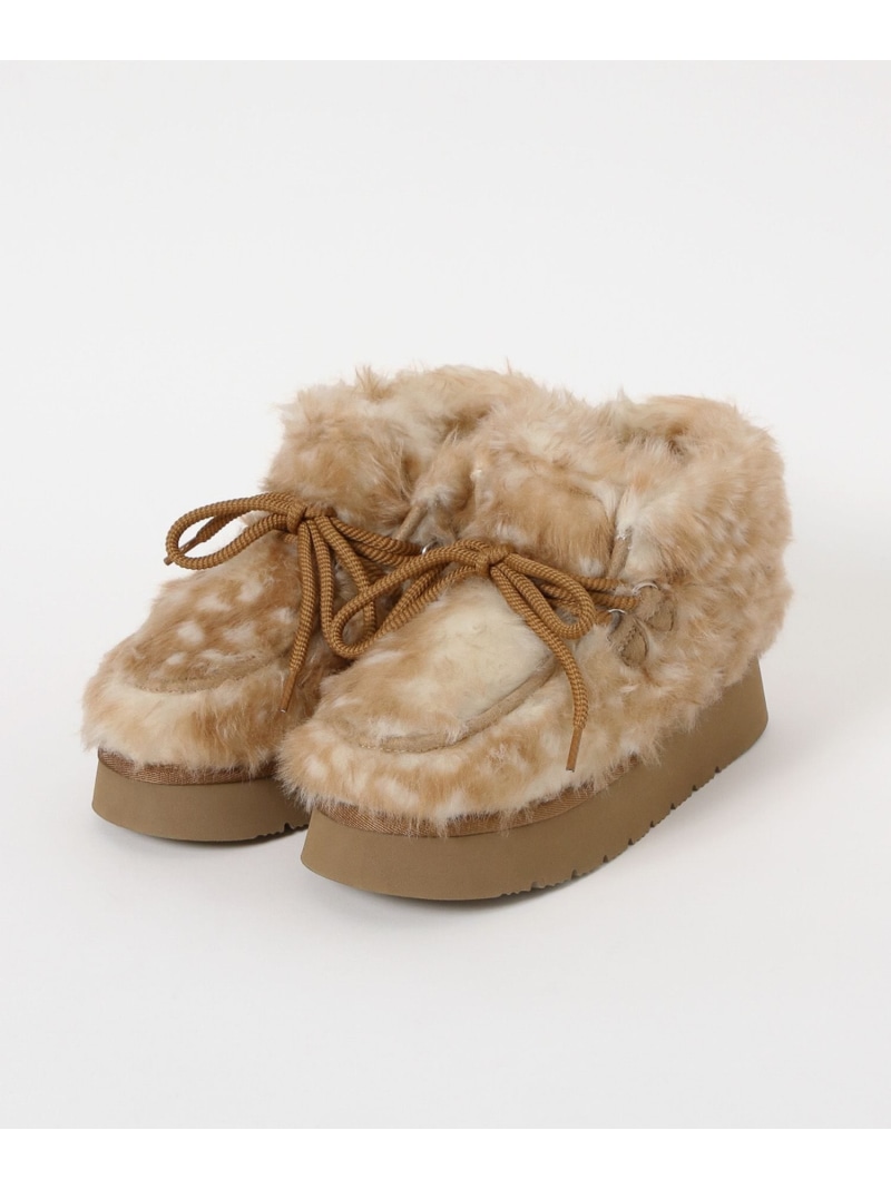 楽天市場】オリジナルフェイクムートンモカシンブーツ niko and