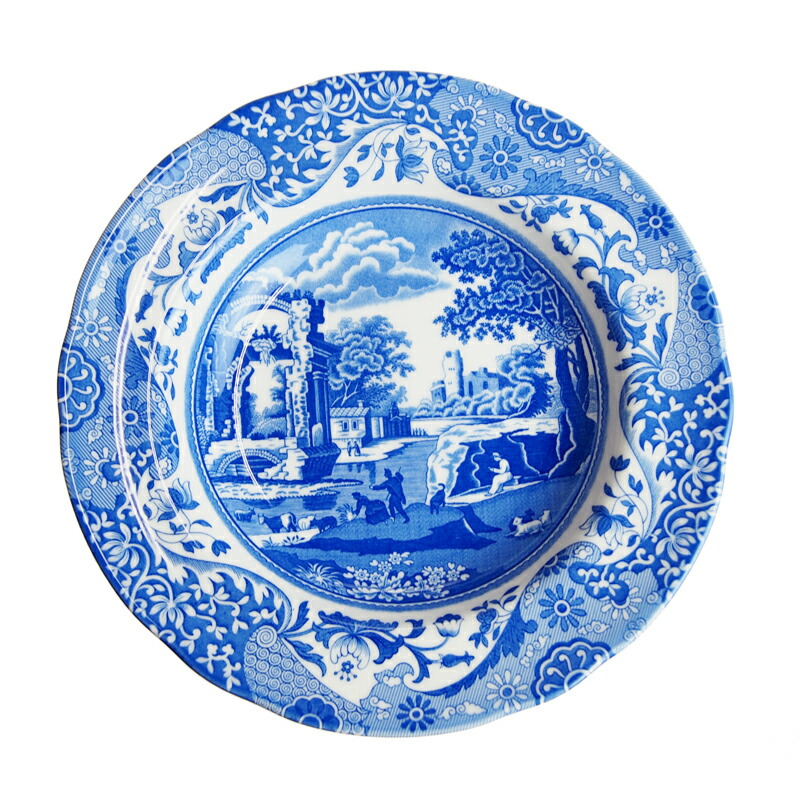 楽天市場】スポード (Spode) ブルーイタリアン スーププレート 23cm