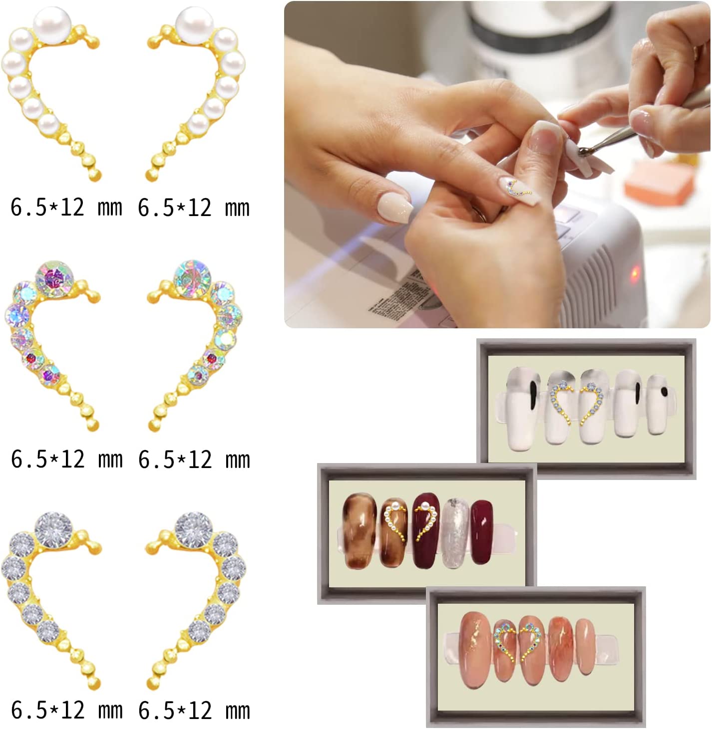 楽天市場】ネイルシェルパーツ ハート ネイルパーツ 3D 立体 シェル