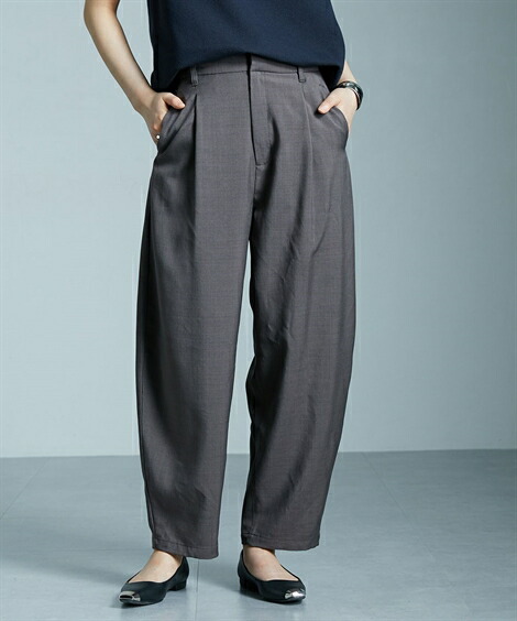 美品 FRAMeWORK シアーローンワイドイージーパンツ ゆったり ブルー 美