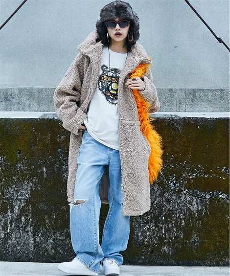 楽天市場】コート アウター レディース ボアモッズ GEVS. 対応