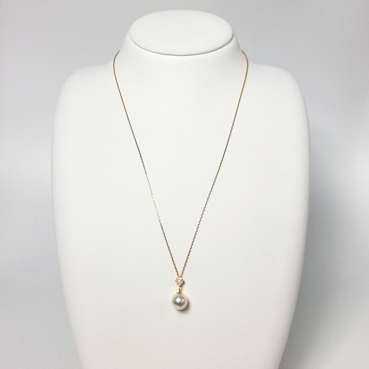 楽天市場】伊勢志摩産アコヤ本真珠 Kダイヤ入りスライドペンダント8.0