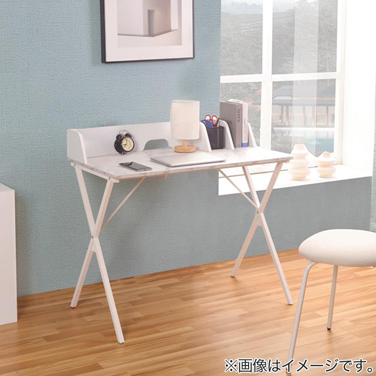 楽天市場】仕切り板付きデスク(OM001N WH) ニトリ 【玄関先迄納品