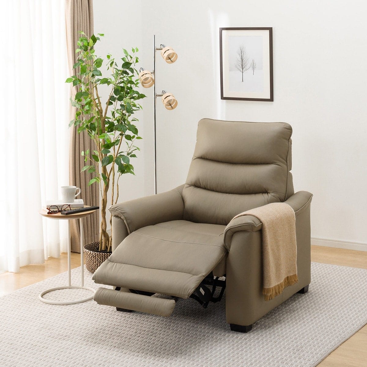 楽天市場】1人用電動リクライニングソファ(Nビリーバ3) ニトリ 【配送