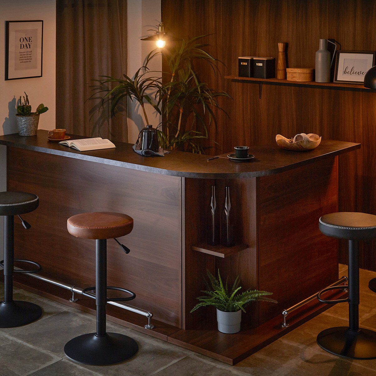 楽天市場】組み合わせバーカウンター (120 BR) ニトリ 【配送員設置