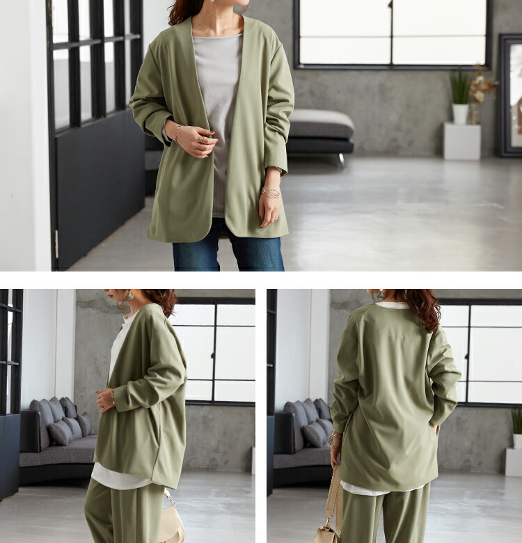 楽天市場】大人 きれいめ レディース シワになりにくい ノーカラー