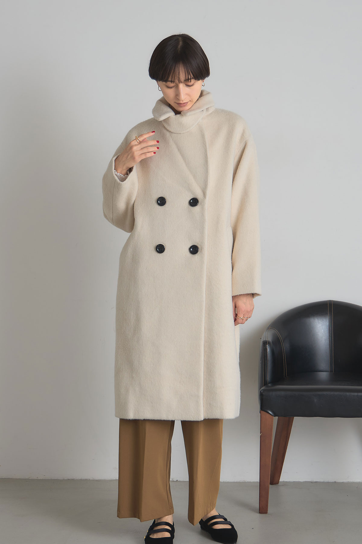 楽天市場】【OUTER SALE】ウール混ビッグカラーチェスターコート＊SALE